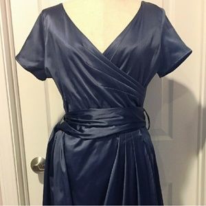 Pin up style wrap dress